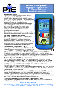 Thumbnail of document Manual - 422 Thermocouple Calibrator